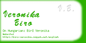 veronika biro business card