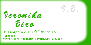 veronika biro business card